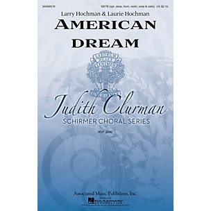 G. Schirmer American Dream (Judith Clurman Choral Series) SATB composed by Larry Hochman