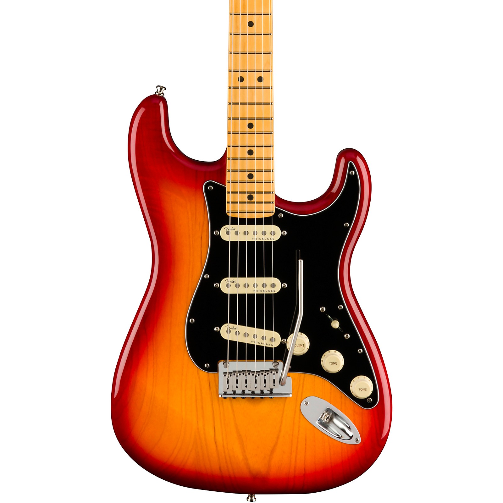 Fender American Ultra Luxe Stratocaster Maple Fingerboard Electric Guitar 2-Color  Sunburst | Music u0026 Arts