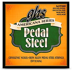 GHS Americana Pedal Steel Strings E9 Tuning (12-36)