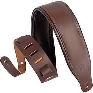 Levy's Amped Leather Series 3" Wide Top Grain Leather Guitar Strap
