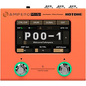 Hotone Effects Ampero Mini Amp Modeler & Effects Processor -