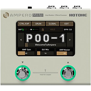 Hotone Effects Ampero Mini Amp Modeler & Effects Processor -