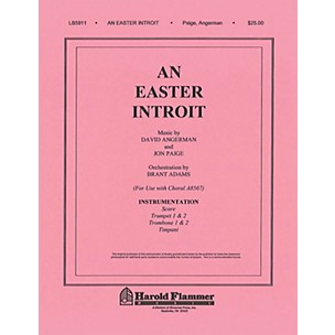 Shawnee Press An Easter Introit BRASS composed by David Angerman