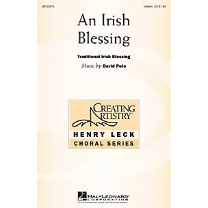 Hal Leonard An Irish Blessing UNIS composed by David Pote