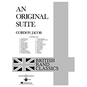 Boosey and Hawkes An Original Suite Concert Band Composed by Gordon Jacob