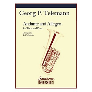 Southern Andante and Allegro Southern Music Series Composed by Georg Philipp Telemann Arranged by L.W. Chidester