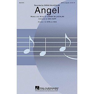 Hal Leonard Angel SATB a cappella by Sarah McLachlan arranged by Mac Huff