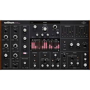 Universal Audio Anthem Analog Synthesizer (Software Download)