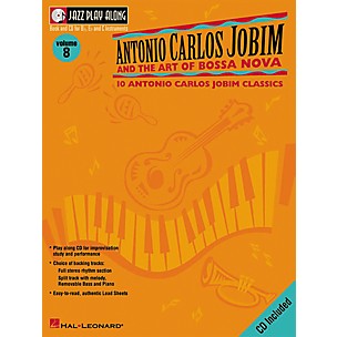 Hal Leonard Antonio Carlos Jobim and The Art Of Bossa Nova Jazz Play Along Volume 8 Book with CD