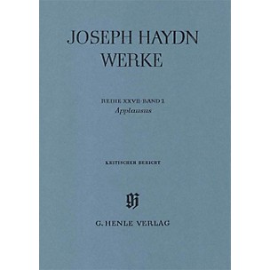 G. Henle Verlag Applausus Henle Edition Series Hardcover