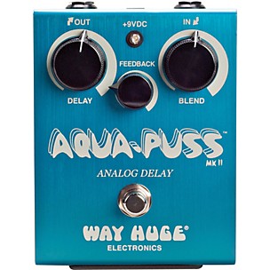 Way Huge Electronics Aqua-Puss MkII Analog Delay Guitar Effects Pedal