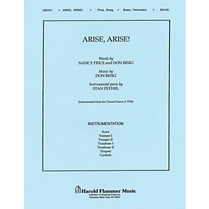 Shawnee Press Arise! Arise! BRASS/PERCUSSION PARTS Composed by Don Besig