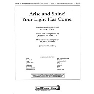 Shawnee Press Arise and Shine! Your Light Has Come! (from Journey of Promises) Score & Parts arranged by Brant Adams