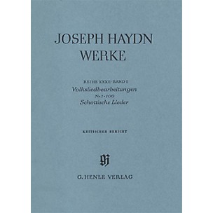 G. Henle Verlag Arrangements of Folk Songs - Scottish Songs No. 1-100 Henle Edition Series Hardcover
