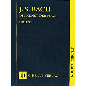 G. Henle Verlag Art of the Fugue BWV 1080 (Study Score) Henle Study Scores Series Softcover