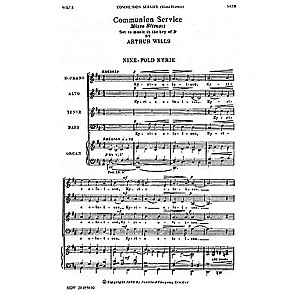 Music Sales Arthur Wills: Communion Service (Missa Eliensis) SATB