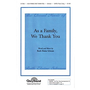 Shawnee Press As a Family, We Thank You SATB Congregation composed by Ruth Elaine Schram