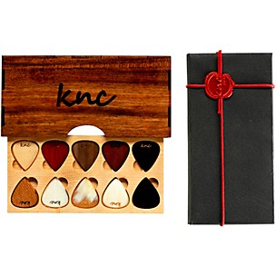 Knc Picks Assorted Guitar Picks with Wooden Box