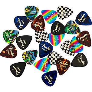 Fender Assorted Pattern Celluloid Guitar Picks -