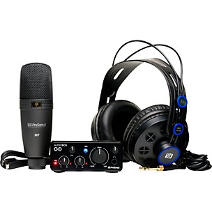 PreSonus AudioBox GO Creator Recording Bundle With Studio One Artist 6 Software