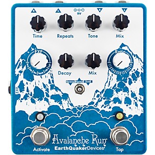 EarthQuaker Devices Avalanche Run V2 Reverb/Delay Effects Pedal