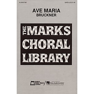 Edward B. Marks Music Company Ave Maria SATB DV A Cappella composed by Anton Bruckner