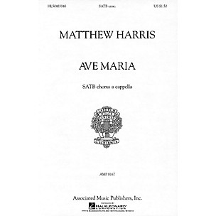 G. Schirmer Ave Maria (SATB a cappella) SATB a cappella composed by Matthew Harris