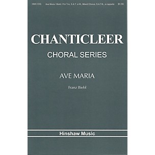 Hinshaw Music Ave Maria (Trio (SAT/B), SATB, Bass & Tenor Solo a cappella) SAT composed by Franz Biebl