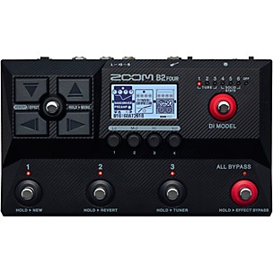Zoom B2 Four Multi-Effects Processor for Bass