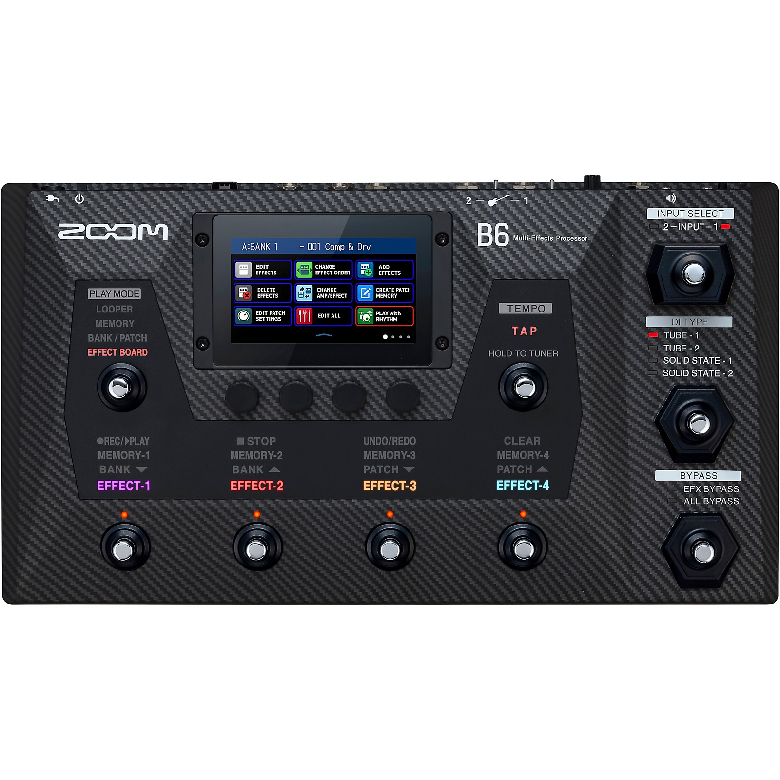Zoom B6 Multi-Effects Processor for Bass | Music & Arts