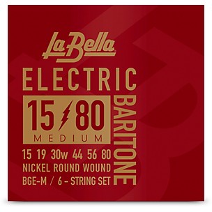 La Bella BGE Electric Baritone 6-String Guitar String Set