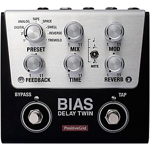 Positive Grid BIAS Delay Twin Effects Pedal