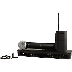 Shure BLX1288 Combo System With CVL Lavalier Microphone and PG58 Handheld Microphone