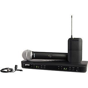 Shure BLX1288 Combo System With CVL Lavalier Microphone and PG58 Handheld Microphone