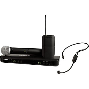 Shure BLX1288 Combo System With PGA31 Headset Microphone and PG58 Handheld Microphone