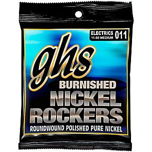 GHS BNR-M Burnished Nickel Medium Electric Guitar Strings