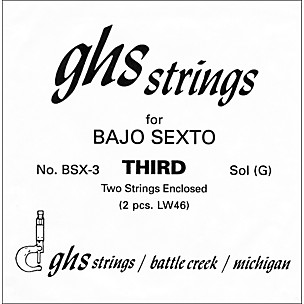 GHS BSX3 Bajo Sexto Guitar String Pair