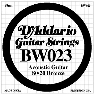 D'Addario BW023 80/20 Bronze Guitar Strings