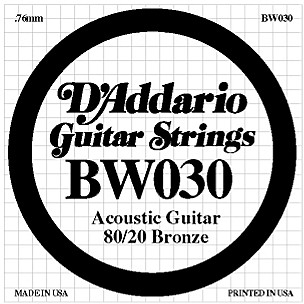 D'Addario BW030 80/20 Bronze Guitar Strings