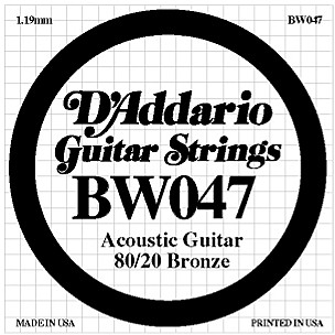 D'Addario BW047 80/20 Bronze Guitar Strings