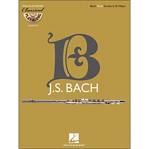 Hal Leonard Bach: Flute Sonata In E-Flat Major, Bwv 1031 - Classical Play-Along (Book/CD) Vol. 18