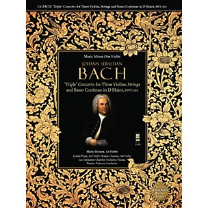 Nektar Bach: Triple Concerto for Three Violins in C Major, BWV 1064 Music Minus One BK/CD