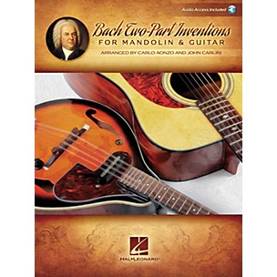 Hal Leonard Bach Two-Part Inventions for Mandolin & Guitar Fretted Series Softcover Audio Online