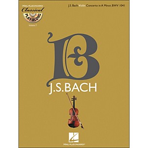 Hal Leonard Bach: Violin Concerto In A Minor, Bwv 1041 Classical Play-Along Book/CD Vol. 7