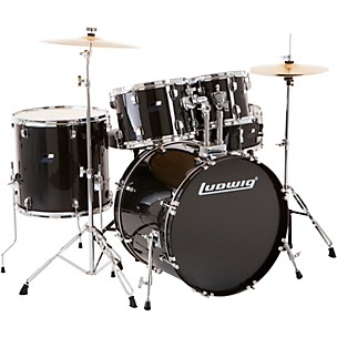 Ludwig BackBeat Complete 5-Piece Drum Set With Hardware and Cymbals -