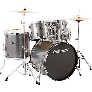 Ludwig BackBeat Complete 5-Piece Drum Set With Hardware and Cymbals