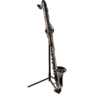 BACKUN Backun Alpha Low C Synthetic Bass Clarinet with Nickel Plated Keys, 2-Piece Neck, Backpack Case