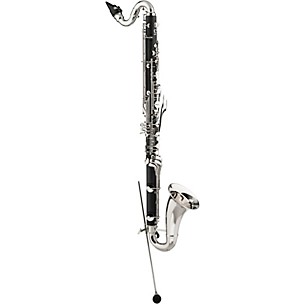BACKUN Backun Alpha Low Eb Synthetic Bass Clarinet with Silver Plated Keys with Lyre Holder, 2-Piece Neck, Backpack Case