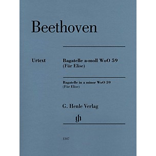 G. Henle Verlag Bagatelle in A minor WoO 59 (Für Elise) Henle Music Folios Series Softcover