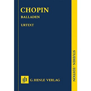 G. Henle Verlag Ballades (Revised Edition Piano Study Score) Henle Study Scores Series